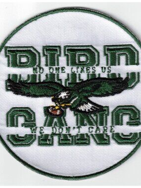 Philadelphia Eagles BIRD GANG  3.5in Embroidered Iron / Sew-On Patch